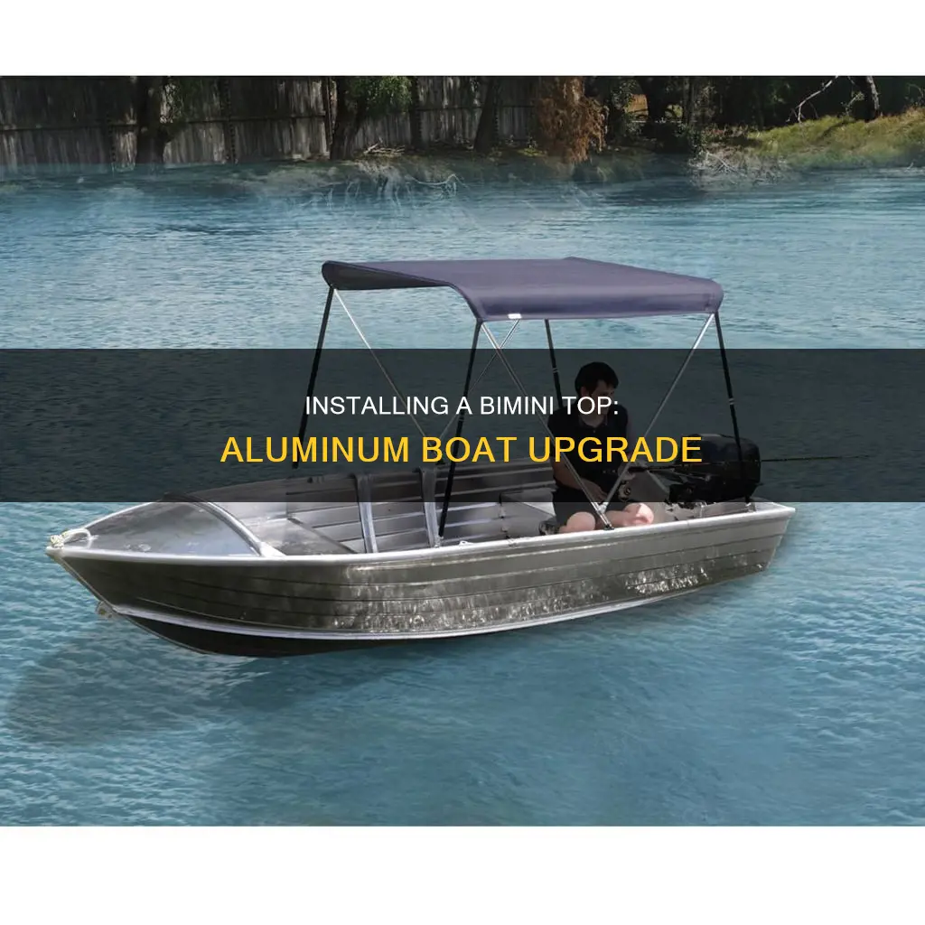 how to install a bimini top on an aluminum boat