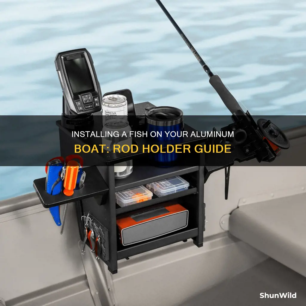 how to install a fish on rod holder aluminum boat