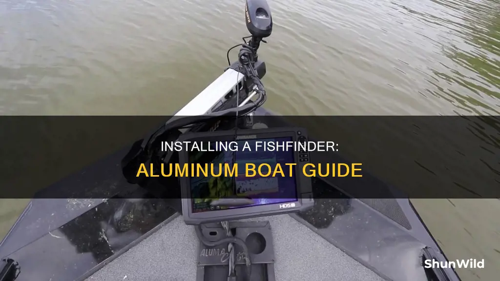 how to install a fishfinder on an aluminum boat