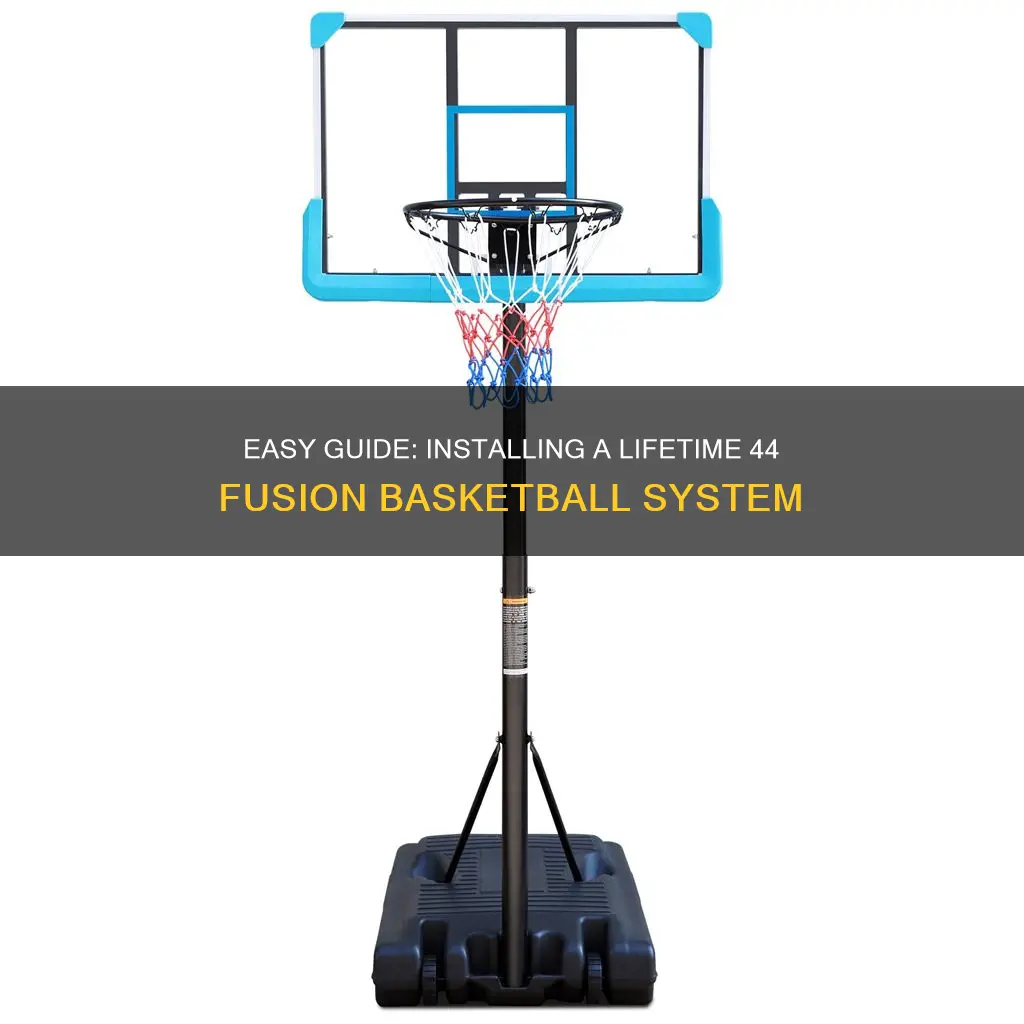 how to install a lifetime 44 fusion basketball system