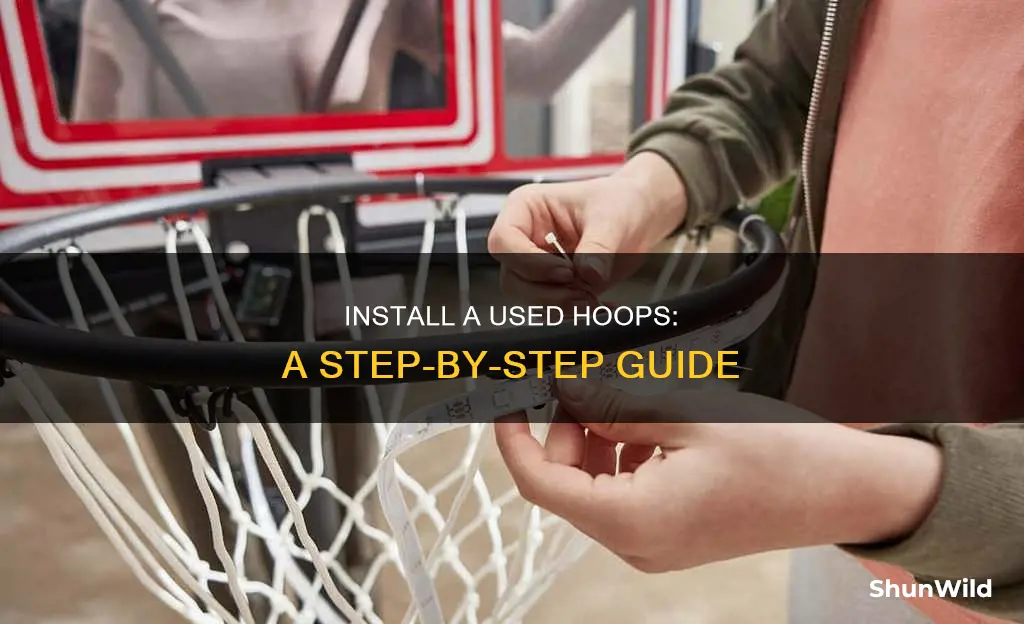 how to install a used basketball goal