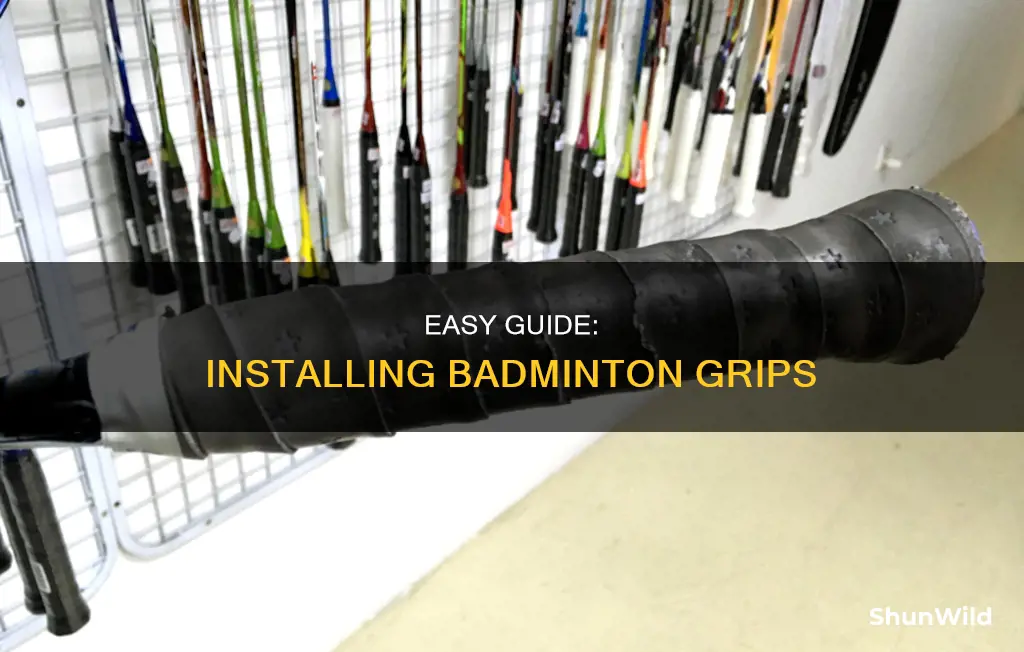 how to install badminton grip