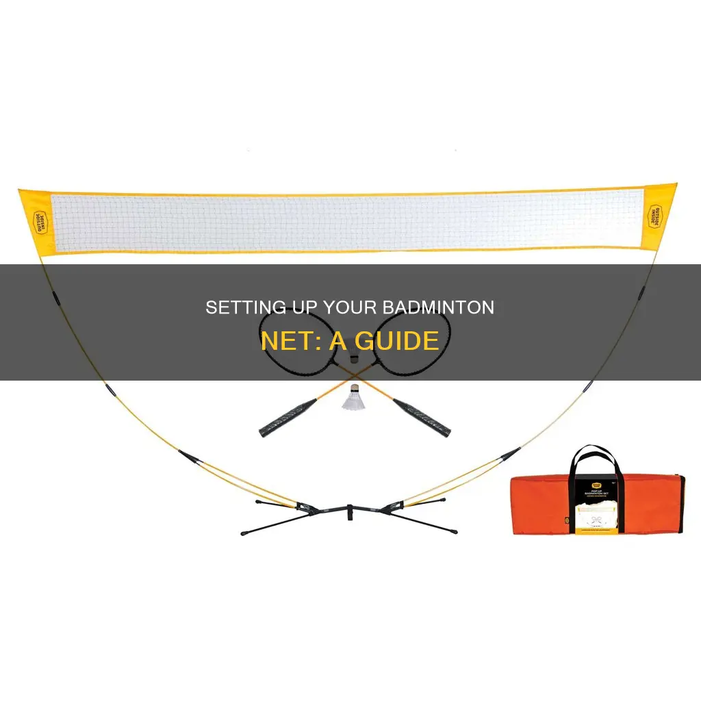 how to install badminton net