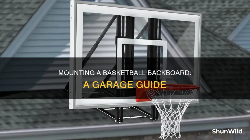 how to install basketball backboard on garage