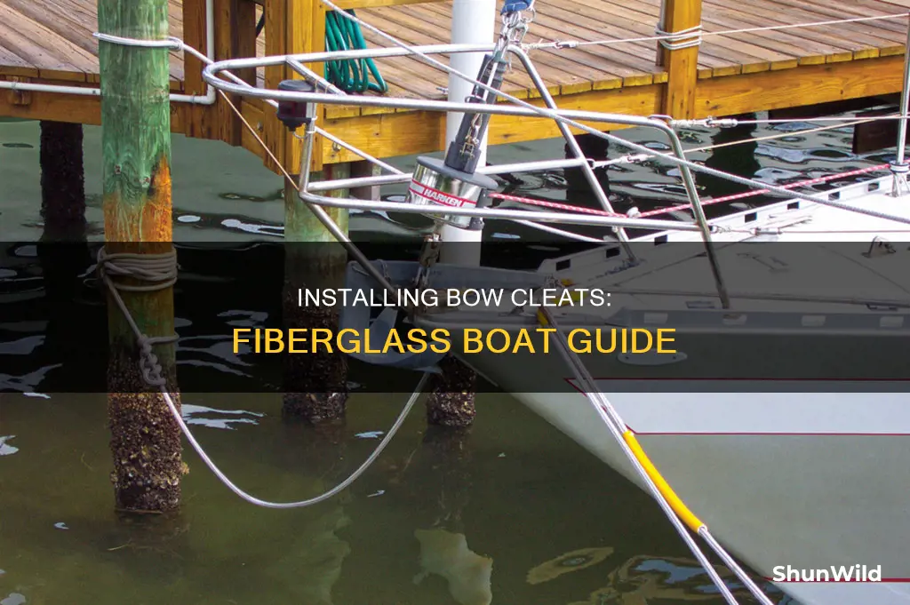 how to install bow cleats on a fiberglass boat