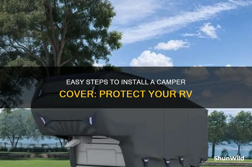 how to install camper cover