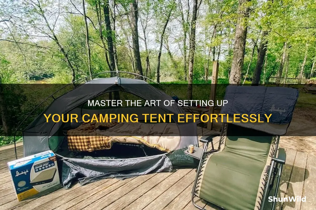 how to install camping tent