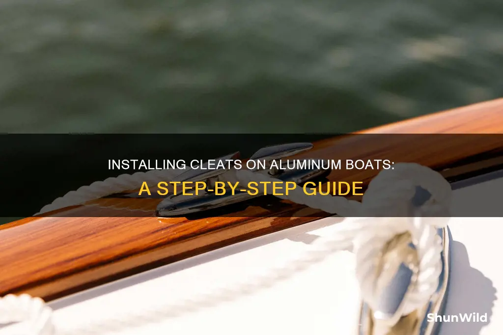 how to install cleat on aluminum boat