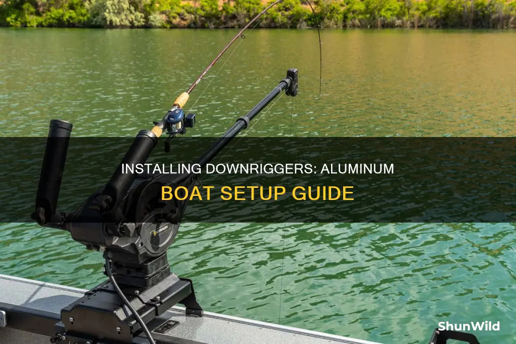 how to install downriggers on aluminum boat