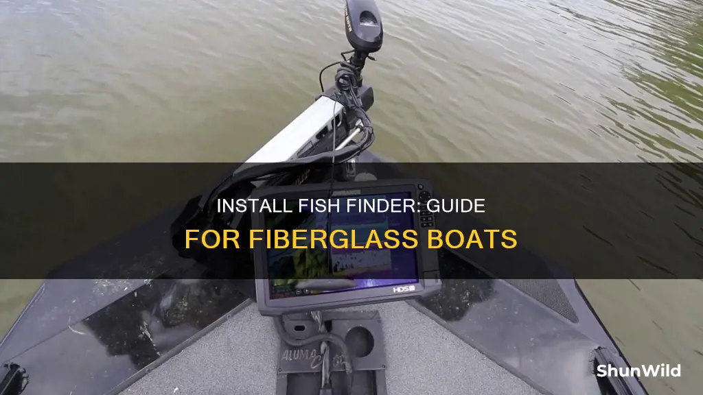 how to install fish finder on fiberglass boat