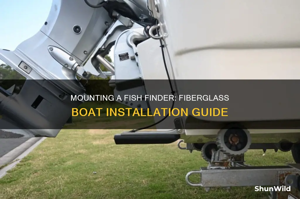 how to install fish finder on fiberglass boat