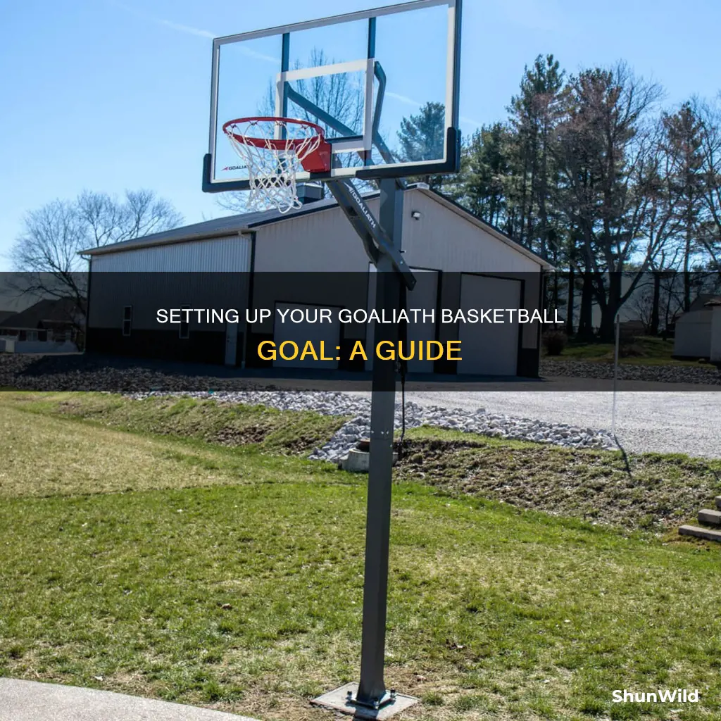 how to install goaliath basketball goal