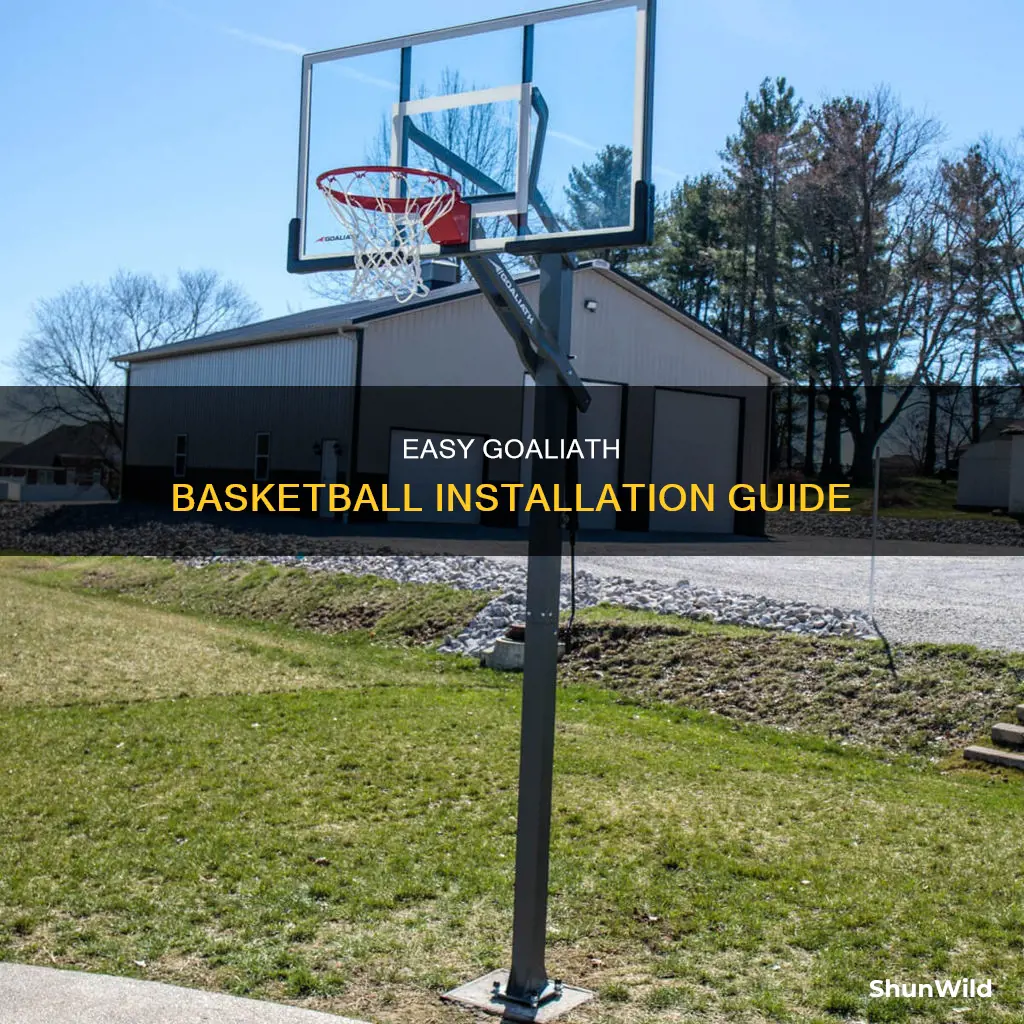 how to install goaliath basketball