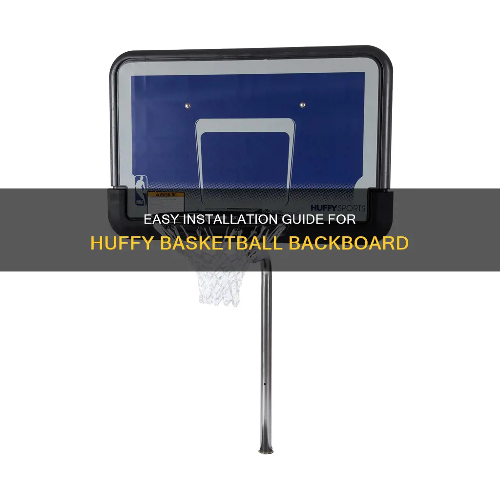 how to install huffy basketball backboard