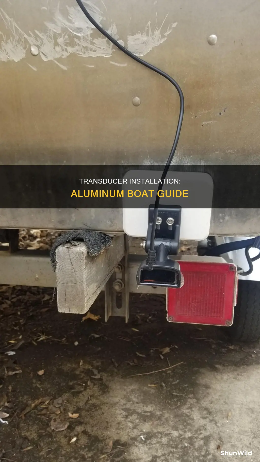 how to install transducer on aluminum boat