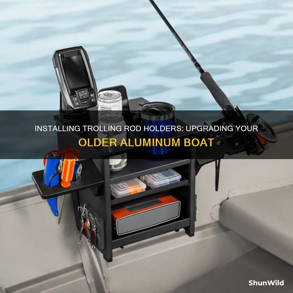 how to install trolling rod holders on older aluminum boat