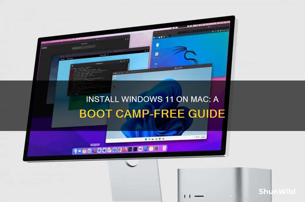 how to install windows 11 on mac without boot camp