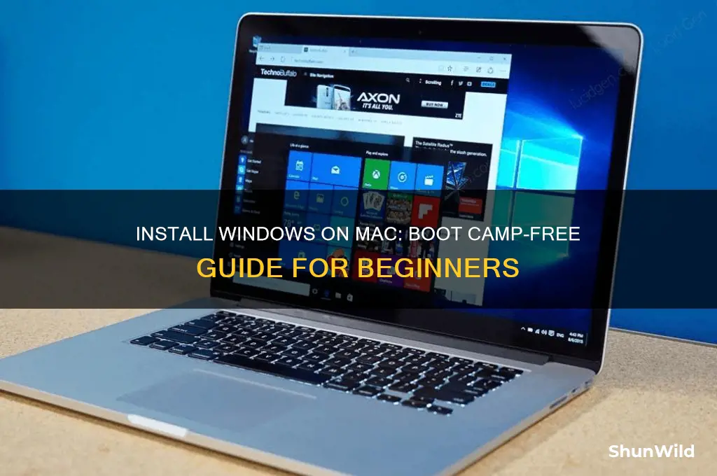 how to install windows on a mac without boot camp