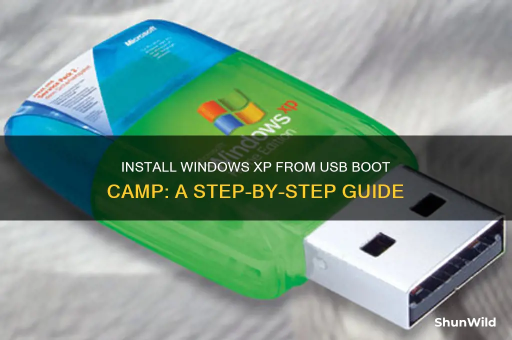 how to install windows xp from usb boot camp