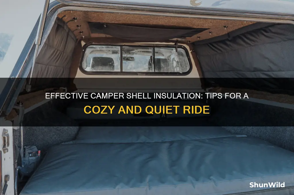 how to insulate camper shell
