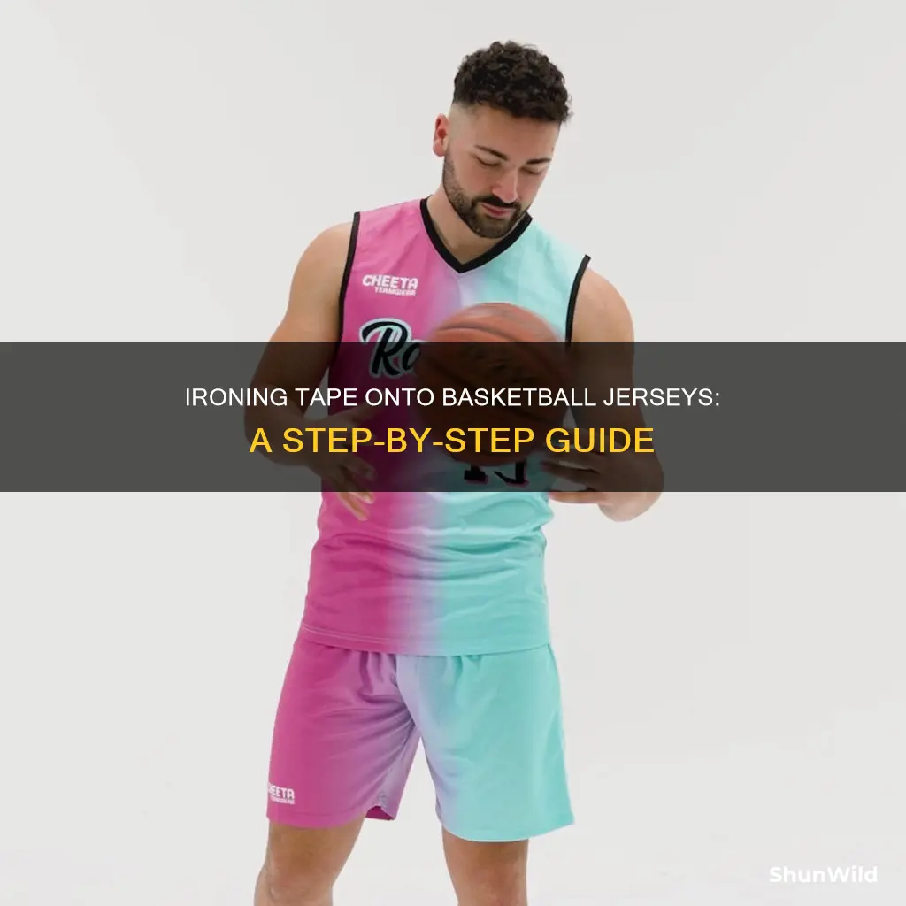 how to iron tape onto basketball jerseys