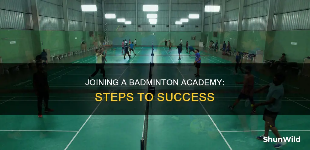 how to join badminton academy