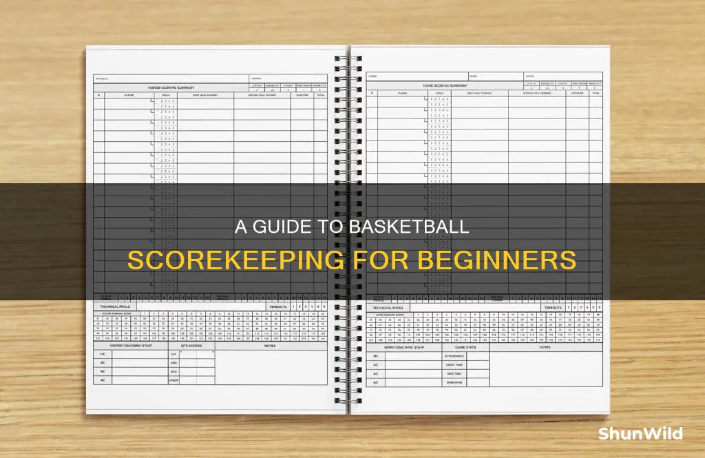 how to keep a basketball score book