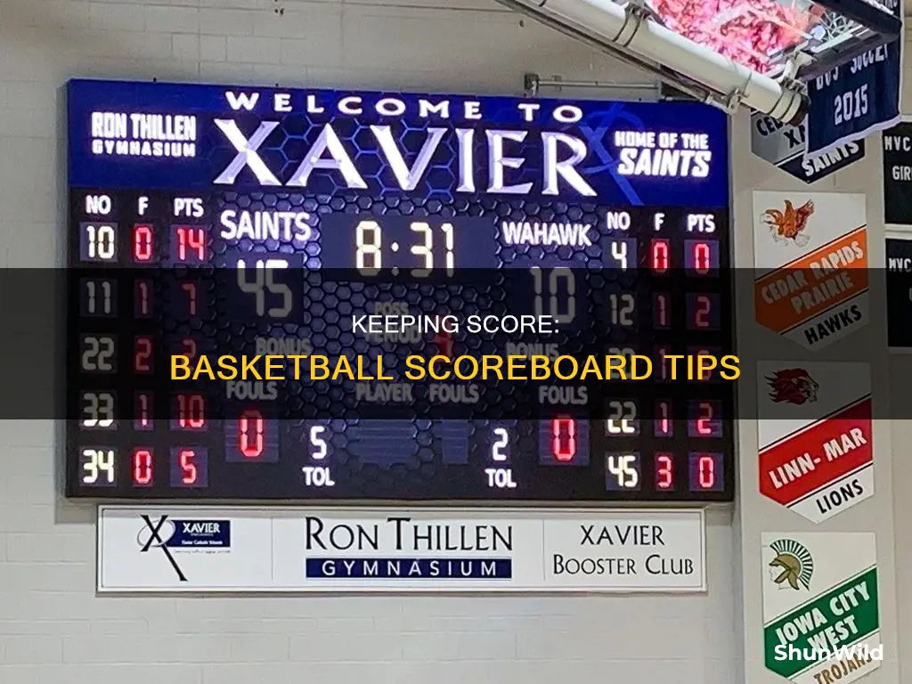 how to keep a basketball scoreboard