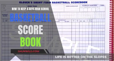 Mastering Basketball Score Book for High School Boys