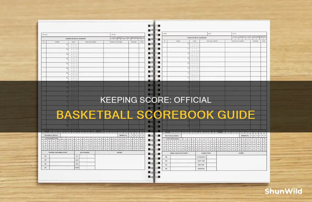 how to keep an official basketball scorebook