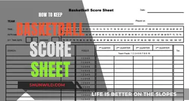 Keeping Basketball Score Sheets: A Beginner's Guide