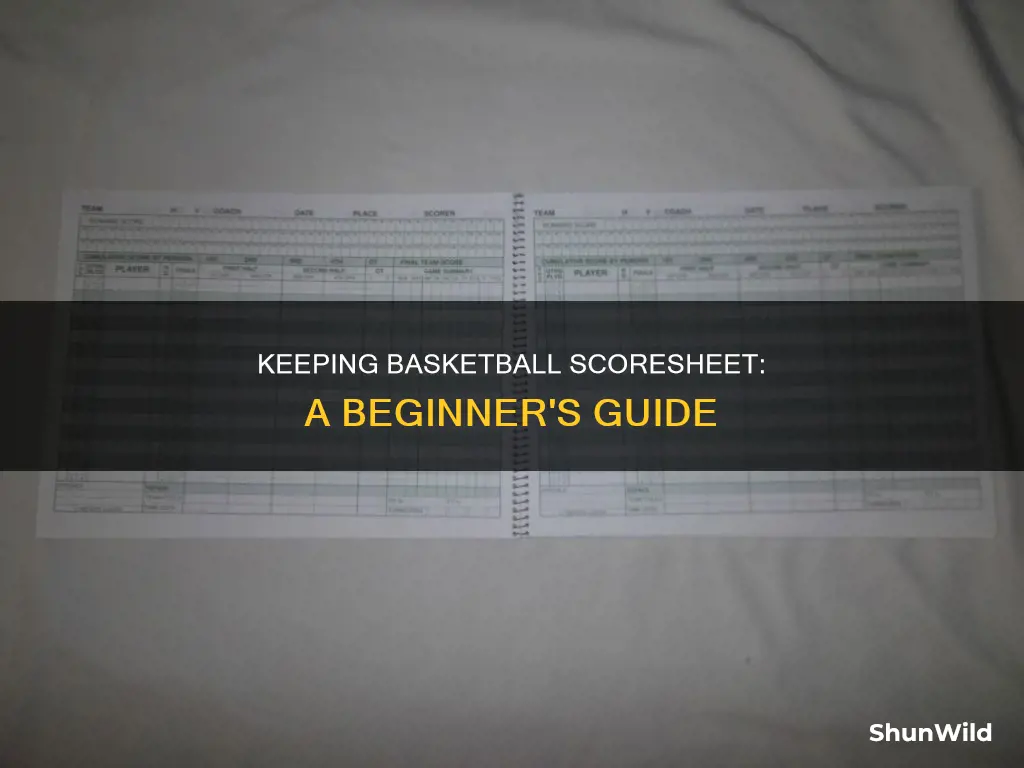 how to keep basketball scoresheet