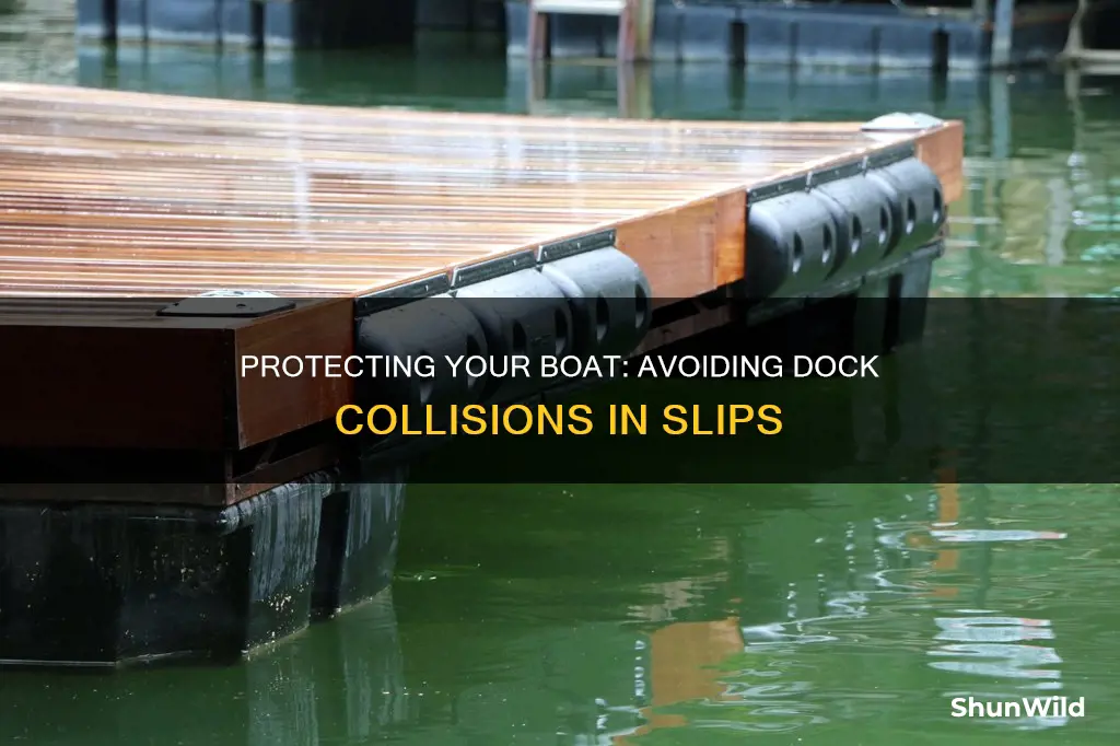 how to keep boat from hitting dock in slip