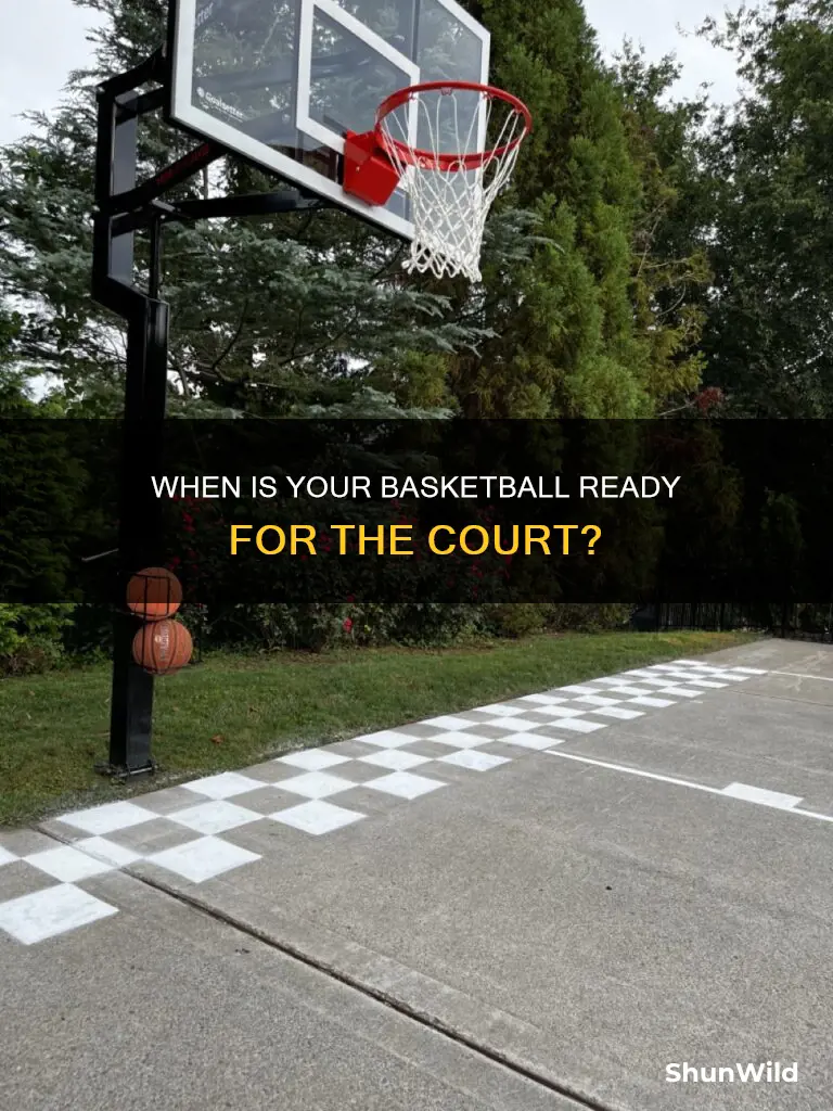 how to know when a basketball is fully pumped