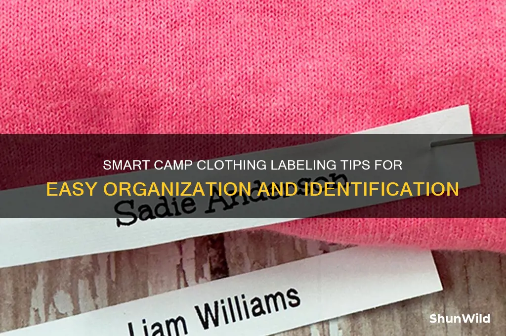 how to label camp clothes