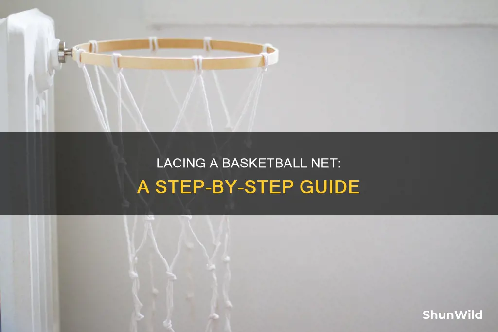 how to lace a basketball net