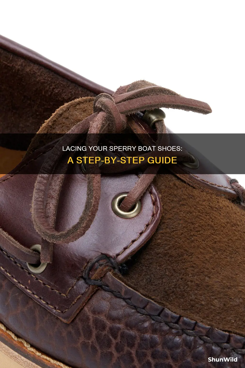 how to lace a sperry boat shoe