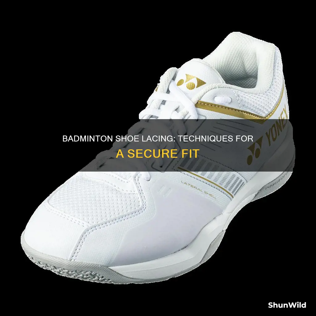 how to lace badminton shoes
