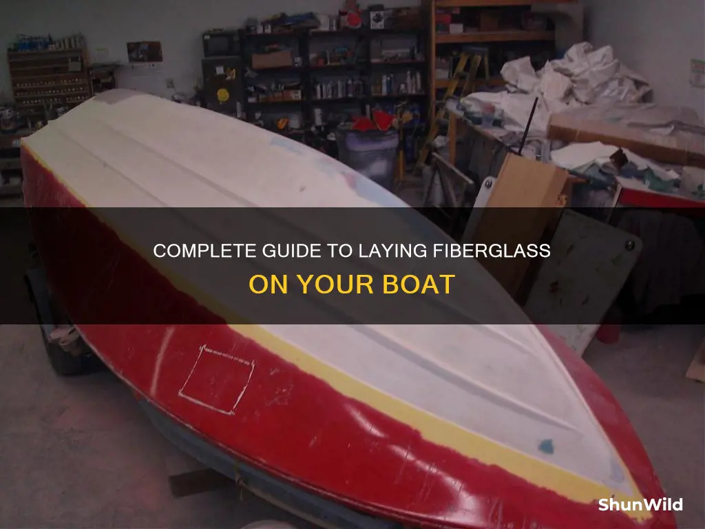 how to lay over fiberglass over a boat