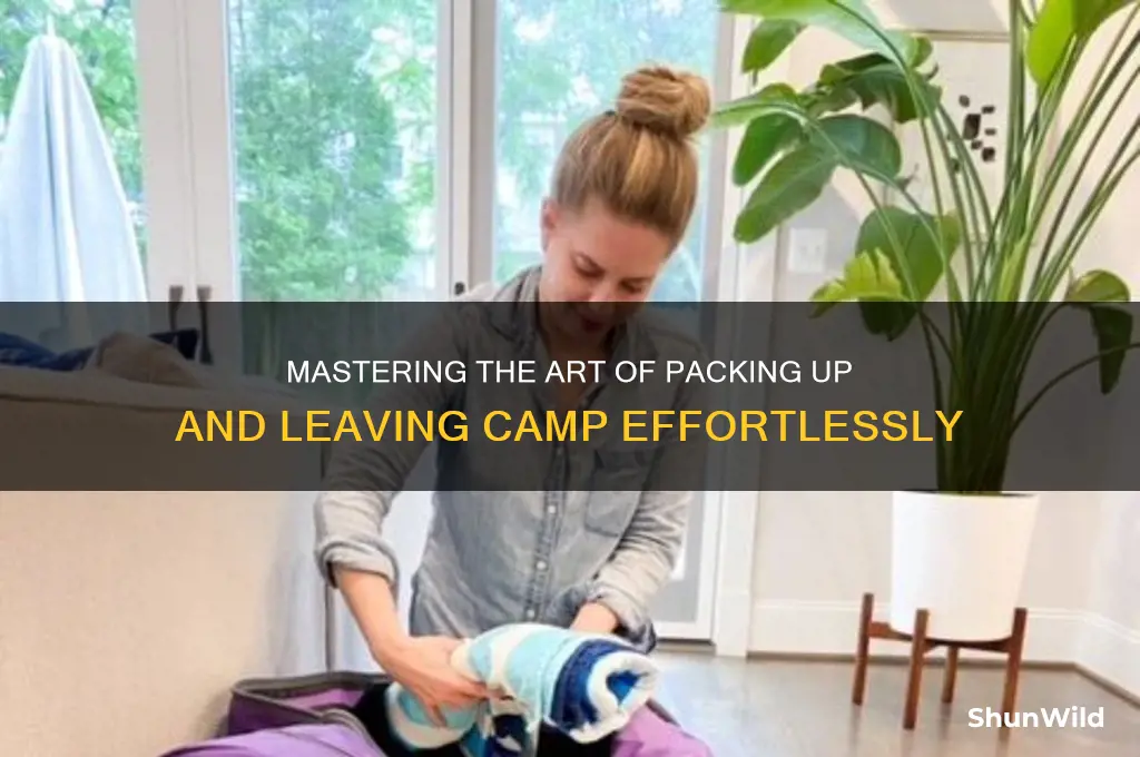 how to leave camp