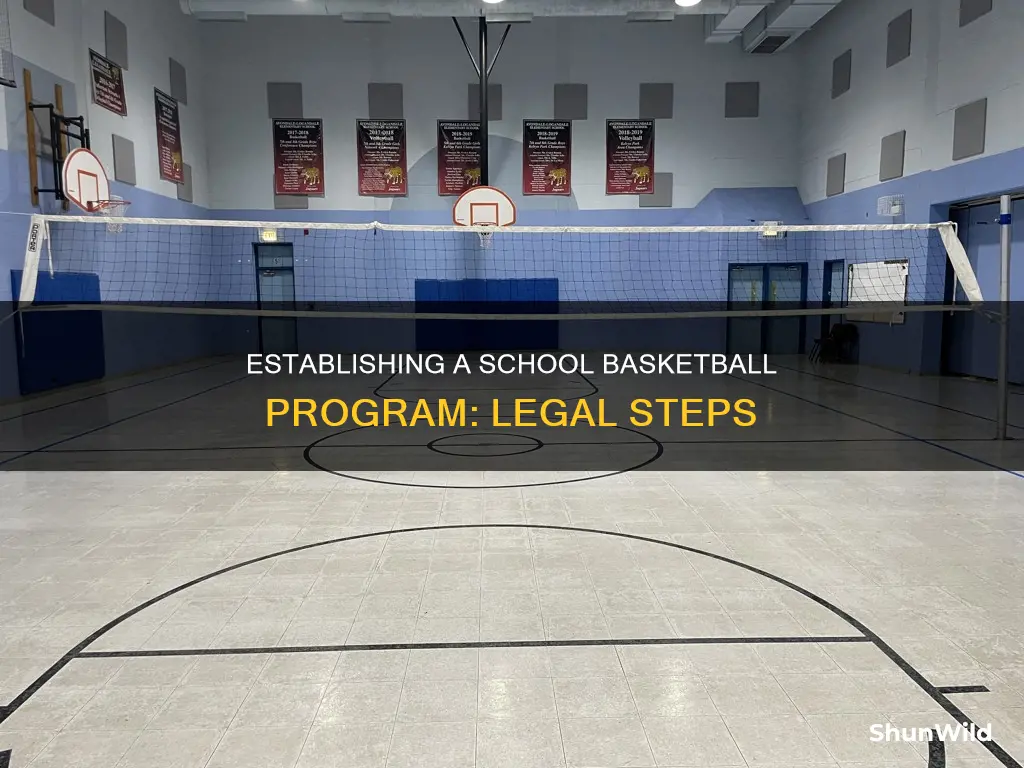 how to legally set up school basketball program
