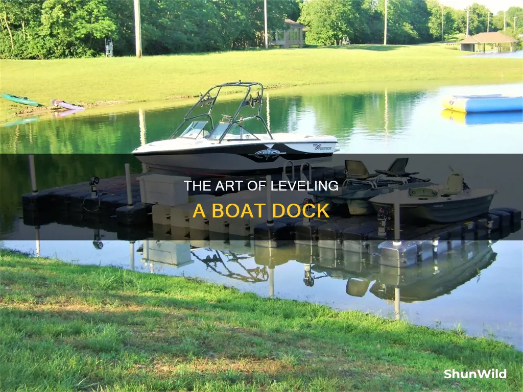 how to level a boat dock