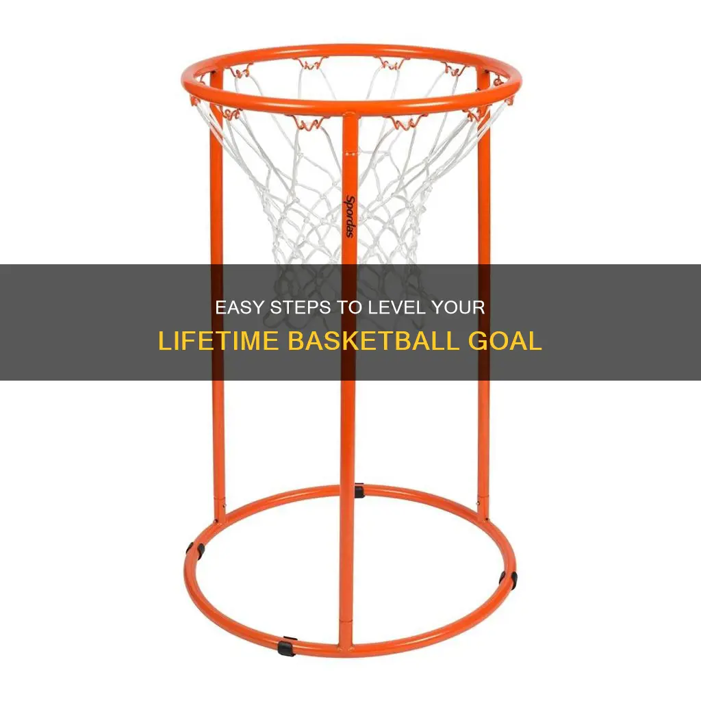 how to level a lifetime 90568 basketball goal