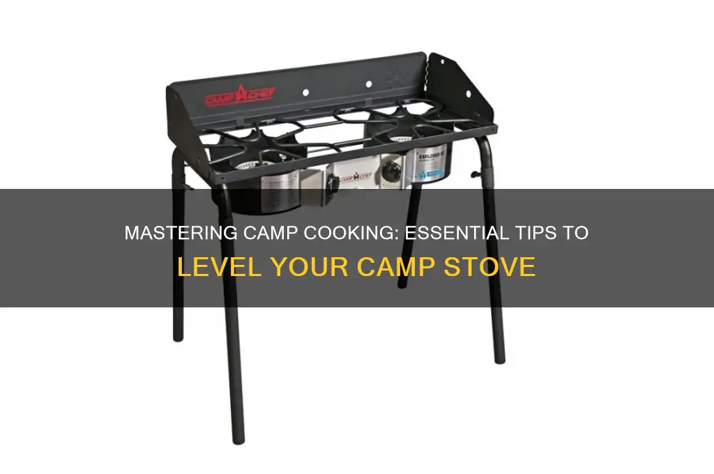 how to level camp stove