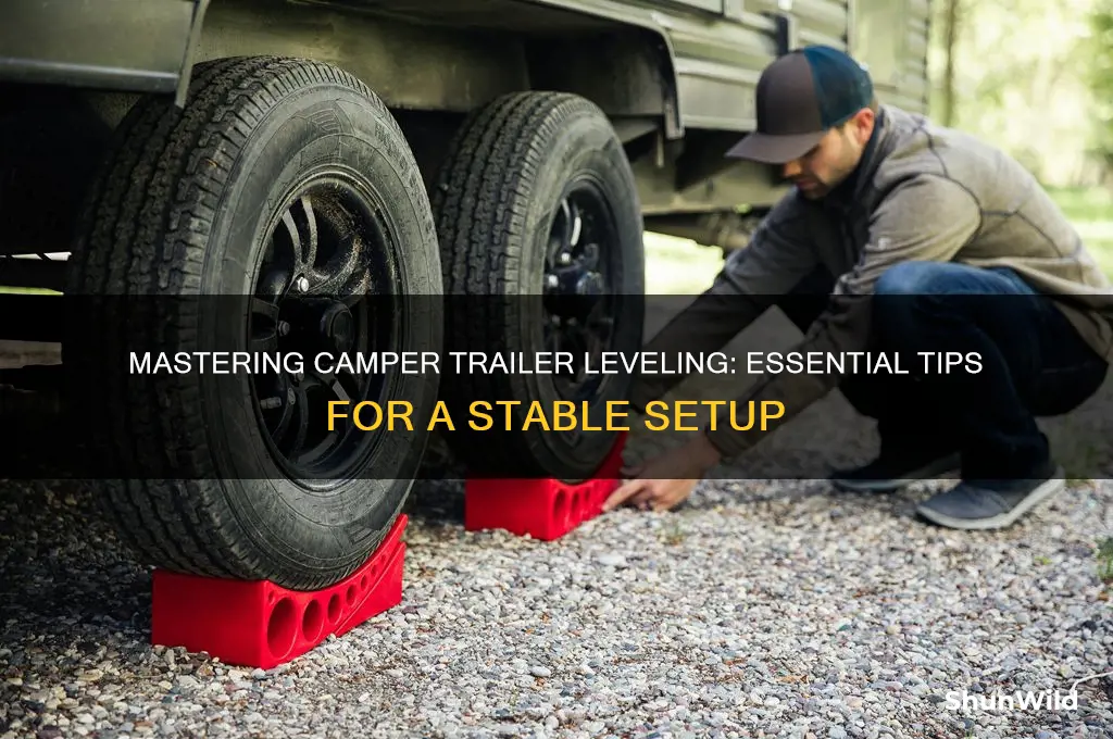 how to level camper trailer
