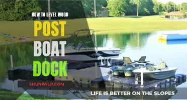 Leveling Your Boat Dock: Wood Post Techniques