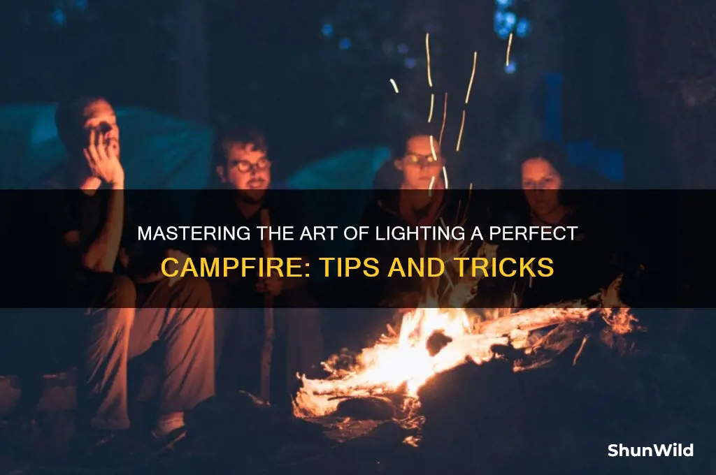 how to light camp fire