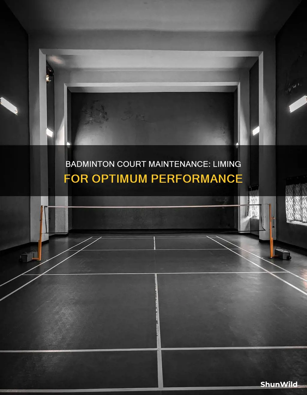 how to lime a badminton court