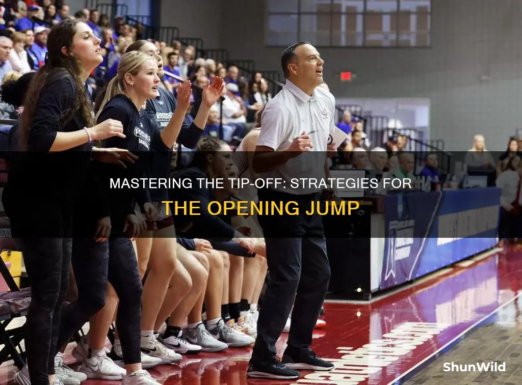 how to line up for a tip off in basketball