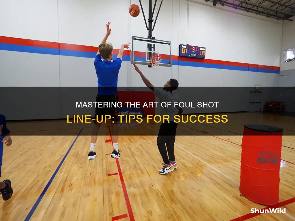 how to line up for foul shots in basketball